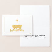 Dorée Carte de Noël de l'amour (Affichage)