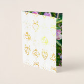 Dorée Carte de Noël de l'ornement Cape Cod (Devant)