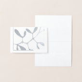 Dorée Carte de Noël en feuille de poignée - Bonnes Fêtes (Affichage)