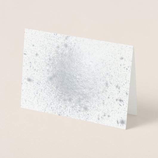 Dorée Carte de Noël étoilée de cluster Globale en argent (Devant)