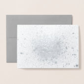 Dorée Carte de Noël étoilée de cluster Globale en argent (Devant avec enveloppe)