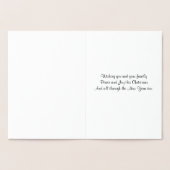 Dorée Carte de Noël Fir d'or Foil (Intérieur)