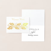 Dorée Carte de Noël Gold Foil (Affichage)