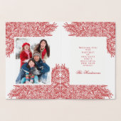 Dorée Carte de Noël Gold Foil Snowflake (Intérieur)