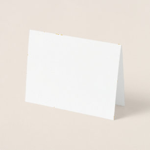 Dorée Carte de Noël Joyeuse Fête Mignonne Feuille D'Or