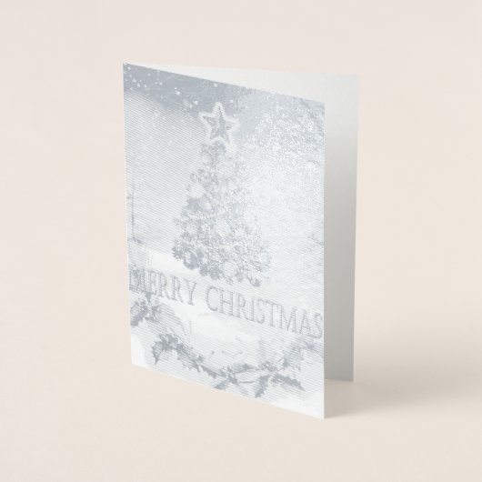 Dorée Carte de Noël joyeux (Devant)