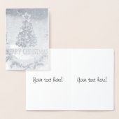 Dorée Carte de Noël joyeux (Affichage)