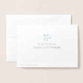 Dorée Carte de Noël pour le cancer du sein (Derrière avec enveloppe)