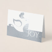 Dorée Carte de Noël Silver Partridge Joy (Devant)