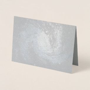Dorée Carte de Noël Spiral Galaxy - Silver Foil