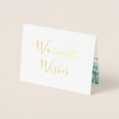 Dorée Carte de Noël, Vacances Aquarelle Flamant rose ros (Devant)