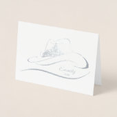 Dorée Carte de note de la Couronne Foil Crown (Devant)