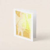 Dorée Carte de note Madonna et Child Gold Foil (Devant)