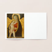 Dorée Carte de note Madonna et Child Gold Foil (Intérieur)