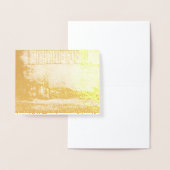 Dorée Carte de note moderne abstraite à dégradé jaune - (Affichage)