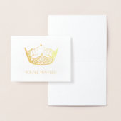 Dorée Carte de note Pageant Crown Foil (Affichage)