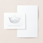 Dorée Carte de note Pageant Crown Foil (Affichage)