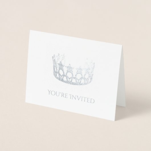 Dorée Carte de note Pageant Crown Foil (Devant)