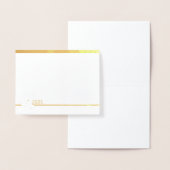 Dorée Carte de note personnalisée Dove Foil (Affichage)