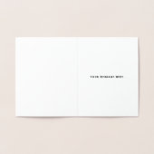 Dorée Carte de papier à lettres Motif Foil Labyrinth Cir (Intérieur)