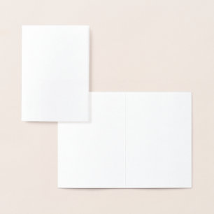 Dorée Carte de Papier d'Aluminium
