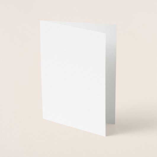 Dorée Carte de Papier d'Aluminium (Devant)