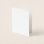 Dorée Carte de Papier d'Aluminium (Devant)