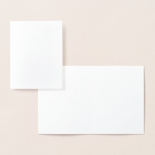 Dorée Carte de Papier d'Aluminium (Affichage)