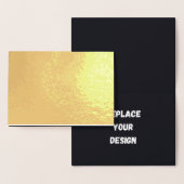Dorée Carte de papier d'aluminium (Affichage)