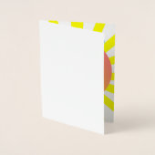 Dorée Carte de Pâques en papier d'aluminium (Devant)