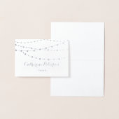 Dorée Carte de placement de guirlandes rustiques chic |  (Affichage)