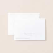 Dorée Carte de placement de guirlandes rustiques chic |  (Derrière avec enveloppe)