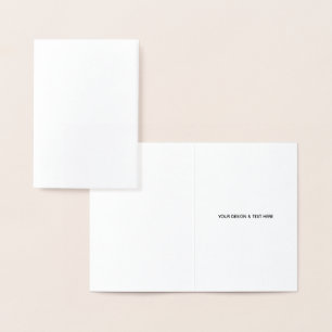 Dorée Carte de remerciement pour enseignant minimaliste 