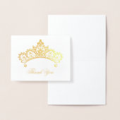 Dorée Carte de remerciements (Affichage)