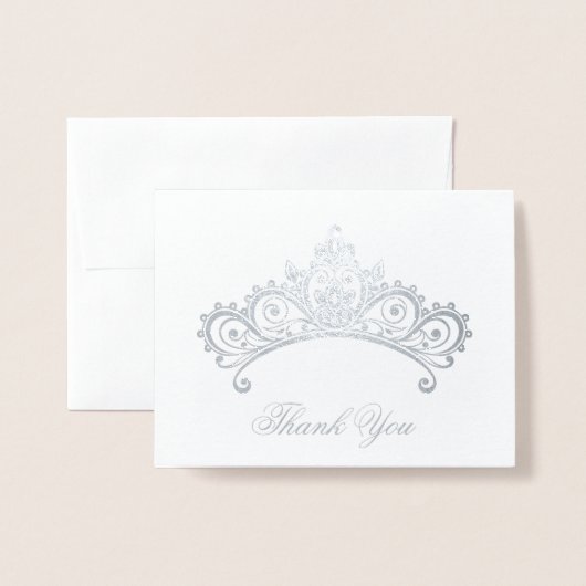 Dorée Carte de remerciements (Devant avec enveloppe)