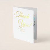Dorée Carte de remerciements (Devant)