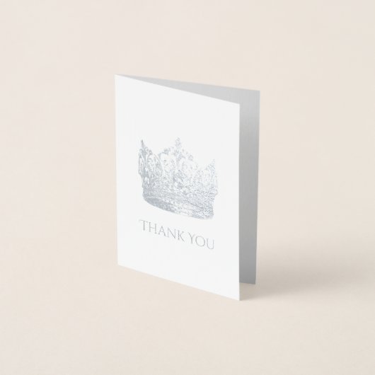 Dorée Carte de remerciements de la couronne (Devant)