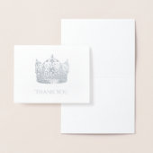 Dorée Carte de remerciements de la couronne (Affichage)