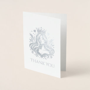 Dorée Carte de remerciements de la reine Pageant