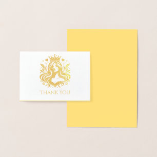 Dorée Carte de remerciements de la reine Pageant