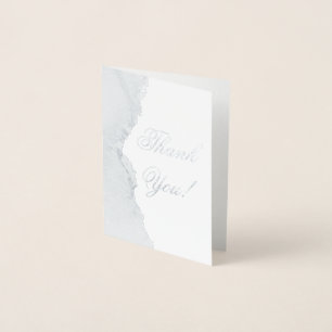 Dorée Carte de remerciements de Mariage d'huile d'argent