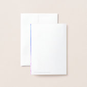 Dorée Carte de remerciements de Mariage d'huile d'argent (Derrière avec enveloppe)