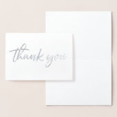 Dorée Carte de remerciements de Merci réel (Affichage)