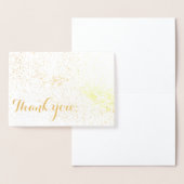 Dorée Carte de remerciements doré (Affichage)