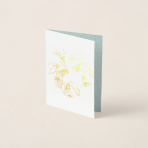 Dorée Carte de remerciements écologique