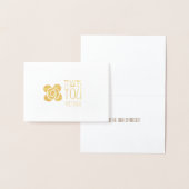 Dorée Carte de remerciements Gold Art déco (Affichage)