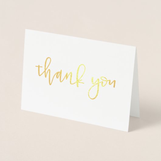 Dorée Carte de remerciements Gold Foil (Devant)