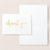 Dorée Carte de remerciements Gold Foil (Affichage)