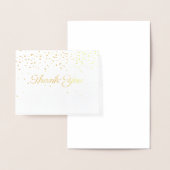 Dorée Carte de remerciements Gold Fossé (Affichage)