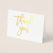 Dorée Carte de remerciements - Huile d'or avec papier Kr (Devant)